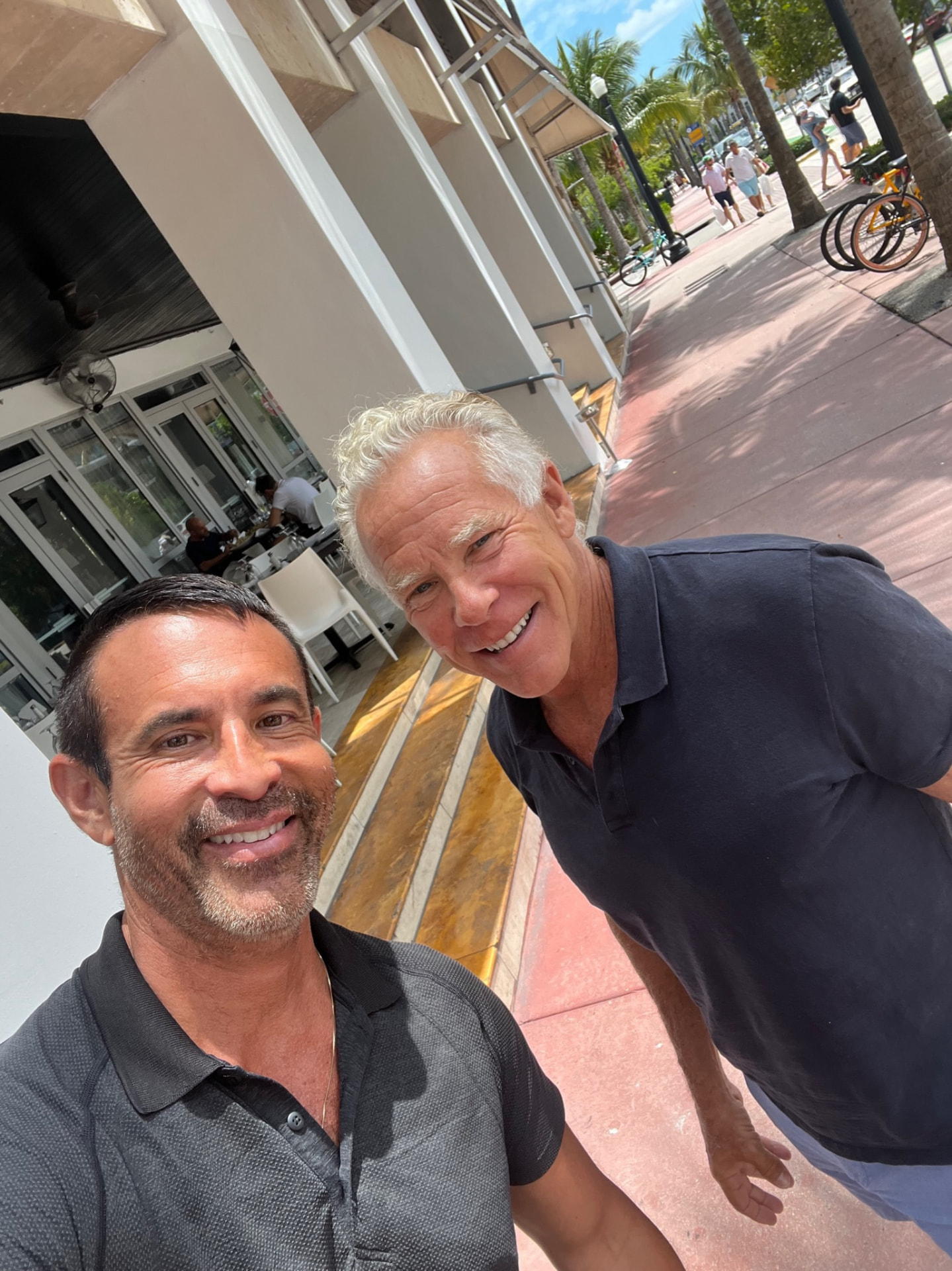 Jorge Cruise with Mark Sisson in Miami Beach