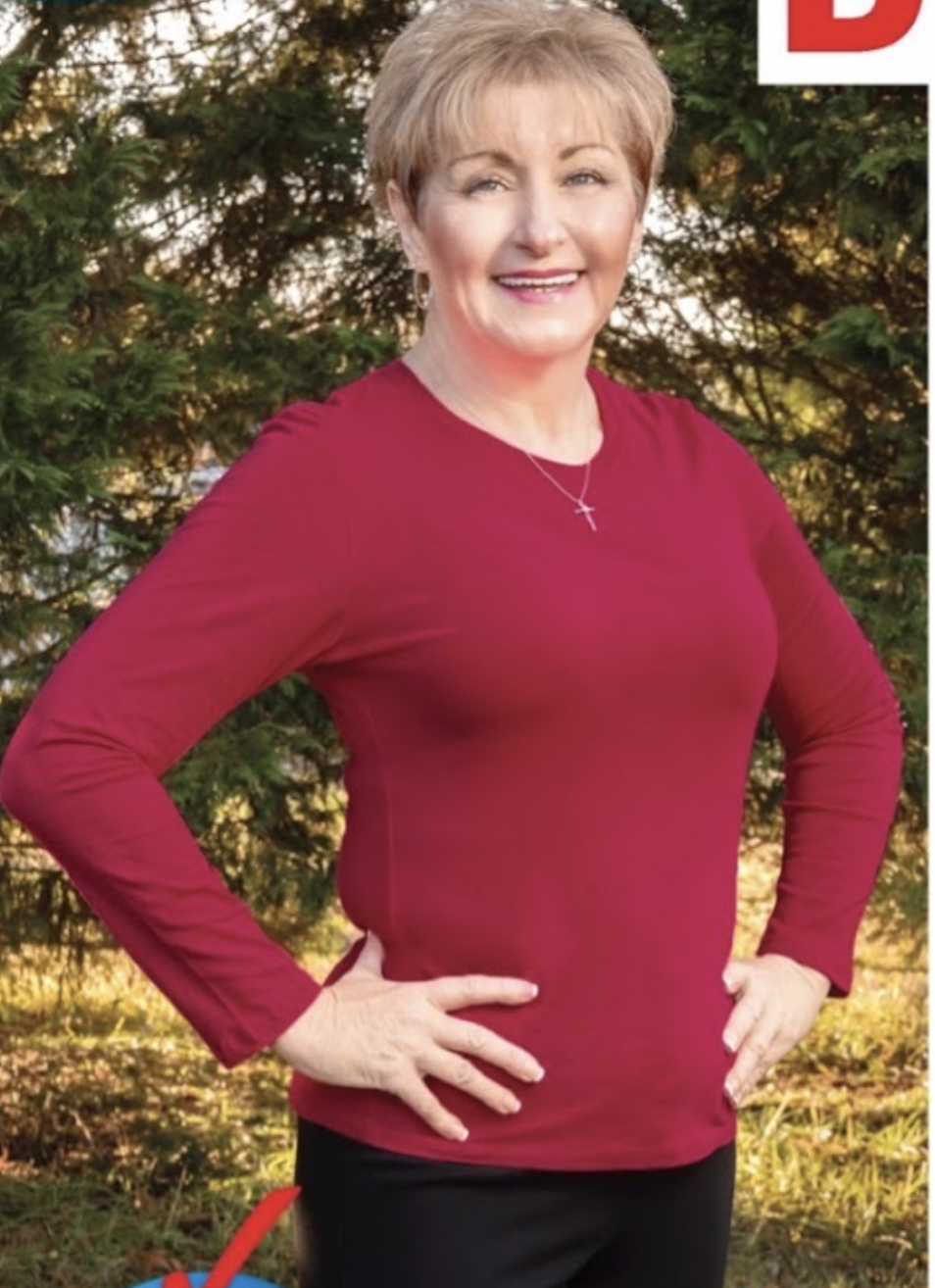 Sandy Rosser after — 93 lbs gone, size 8