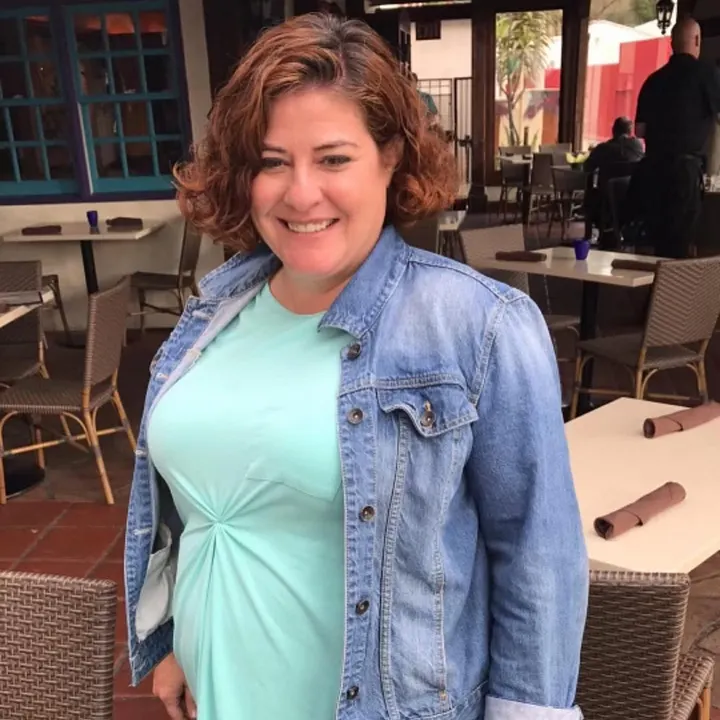 Julie Gushlaw before beginning her transformation